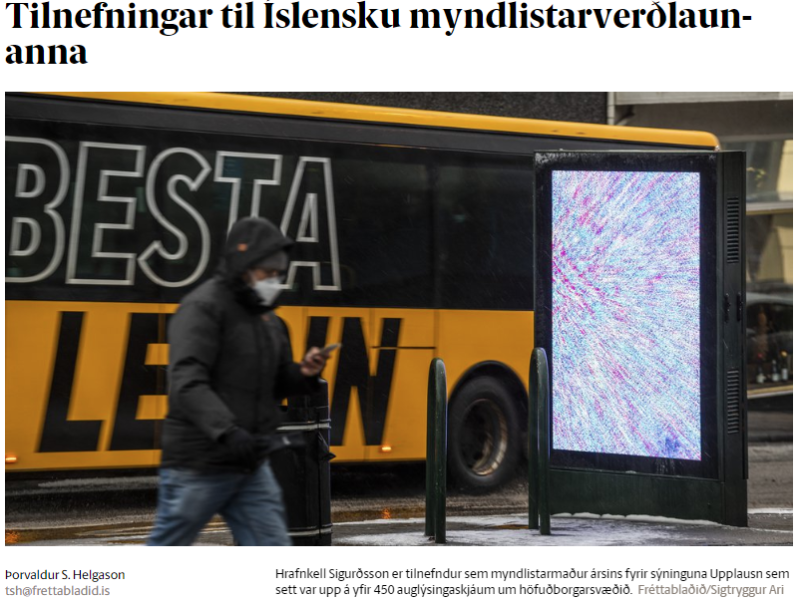 Hrafnkell tilnefndur til verðlauna fyrir Auglýsingahlé Billboard